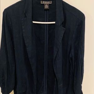 🌻Navy Blue rouge wrist length fitted blazer🌻